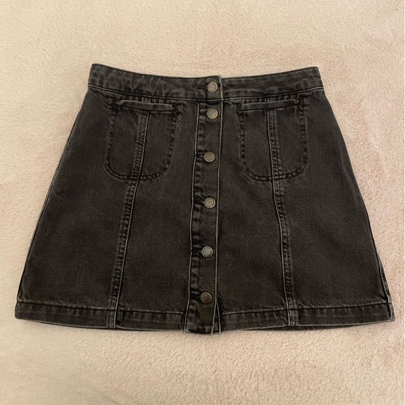 Topshop Moto Denim Mini skirt - Picture 2 of 4